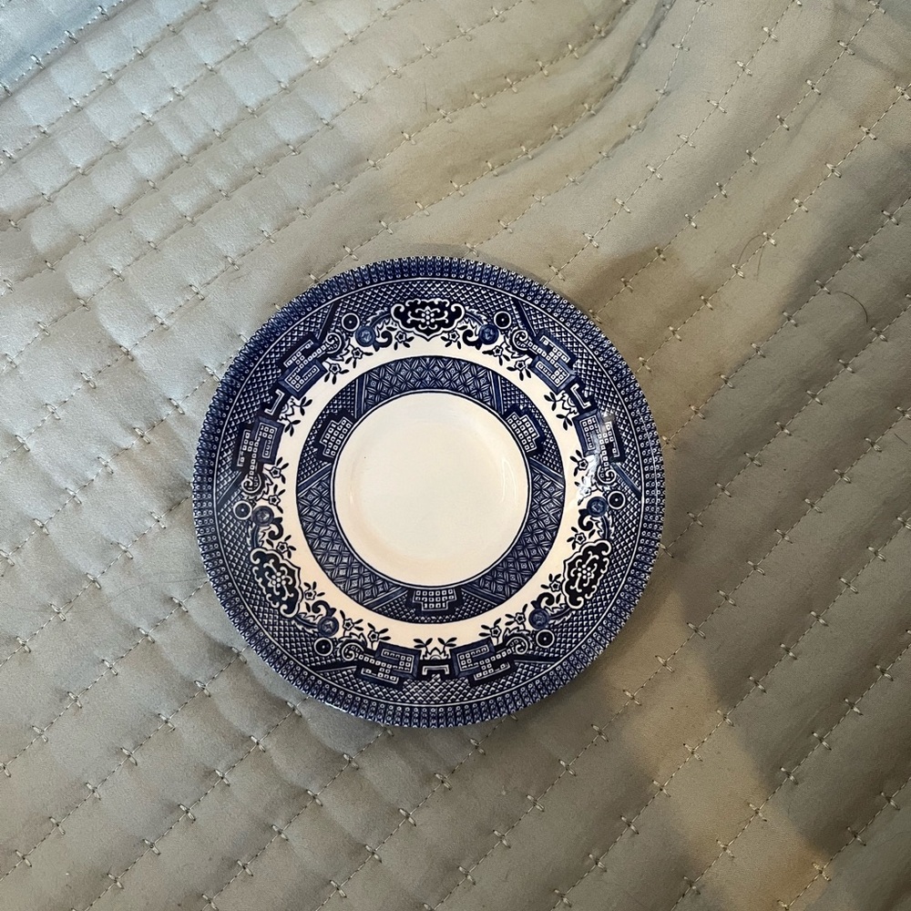 Blue and White Porcelain Plate